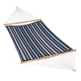 thumbnail image 1 of 13' Reversible Quilted Hammock Kingston Stripe Arbor/Arbor Blue Solid, 1 of 2