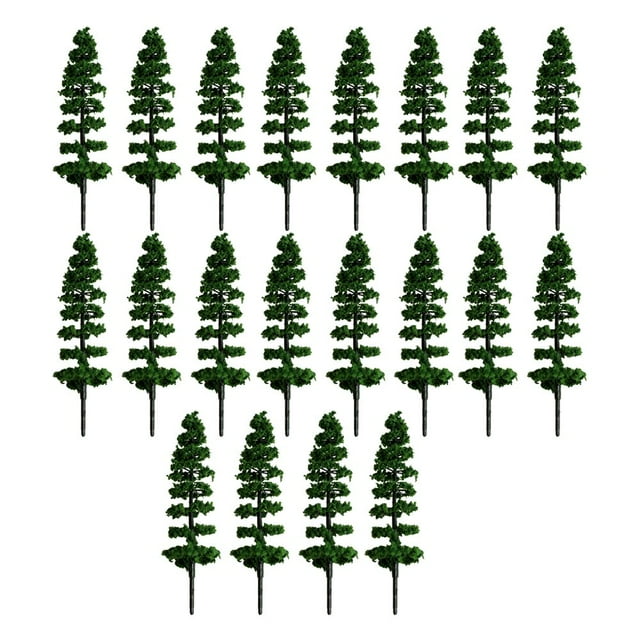 20 Pieces Artificial Tree Realistic Handmade Teaching Scene Making Decorations Indoor School Garden Landscaping Fake Trees