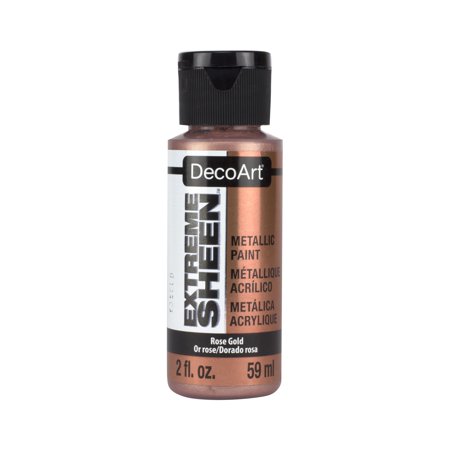UPC: 0766218096883 | DecoArt Extreme Sheen Acrylic Color  2 oz.  Rose Gold