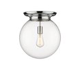 thumbnail image 2 of Innovations Lighting  Beacon - 1 Light 14" Flush Mount Clear/Polished Chrome, 2 of 5