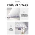 thumbnail image 6 of Naittoop 2pcs Thin Flat Soft Bed Pillows Standard Bed Pillows for Sleeping Standard Size Luxury Hotel Collection Pillow Soft Fluffy for Side and Back Sleepers 18.9*29.13 in, 6 of 8