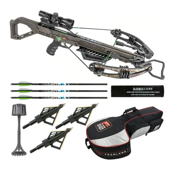 Killer Instinct Lethal 405 FPS Crossbow with Hunting Broadheads