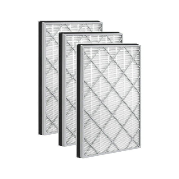 Air Purifier 6 HE6FKPET True HEPA Carbon Filter Replacement For Shark HE600 HE601 HE602 Odor Fumes Lock, 3 Pack