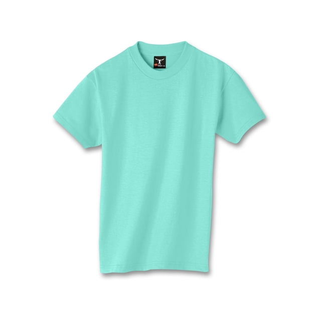 Hanes Beefy-T Boy`s T-Shirt, XL, Clean Mint