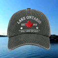 thumbnail image 4 of Lake Ontario Hat Unisex Lake Ontario Graphic Print Baseball Cap for Adults, Adjustable Dad Hat Casual Outdoor Wear, 4 of 4