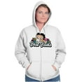 thumbnail image 5 of Betty Boop Pudgy the Dog Best Buds Zip Hoodie Sweatshirt Women Brisco Brands M, 5 of 6