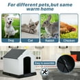 thumbnail image 3 of Extra Large Dog House for Large Medium Dogs 41x37.4x39 inch Plastic Water Resistant Dog Houses with Hight Base Support for Winter Tough Durable House with Air Vents Elevated Floor, Grey, 3 of 7