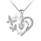 thumbnail image 1 of Rhinestones Mujeres Collar Corazón Colgante Collar de Regalo, 1 of 2
