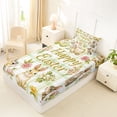 thumbnail image 4 of Erosebridal Happy Easter Rabbit Twin Sheet Sets,Retro Watercolor Easter Eggs Bedding For Girls Kids 3pcs, 4 of 6