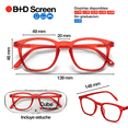 thumbnail image 4 of Lentes de Lectura con Filtro de Luz Azul B+D Cube Screen Color Rojo Unisex, 4 of 10