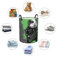 thumbnail image 4 of Sikiie Rock Guitar Guinea Pig Print Round Dirty Clothes Basket, Waterproof Standing Foldable Storage Basket, for Laundry Room, Bedroom, Bathroom Storage-Medium, 4 of 6
