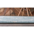 thumbnail image 4 of Unique Loom Trellis Frieze Collection Lattice Moroccan Geometric Modern Runner Rug, 2 x 6 Feet, Light Blue/Ivory, 4 of 5