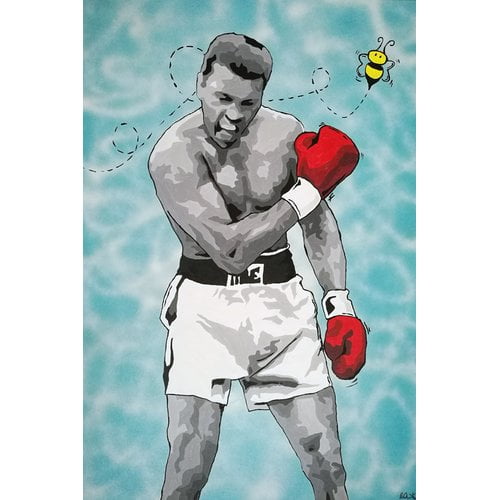 Tableau Pop Art Muhammad Ali – Impression Sur Toile De Haute Qualité – Fabriqué En Italie