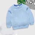 thumbnail image 3 of PEZHADA Winter Kids Hoodies Boys Girls Children Solid Color Children's Sweater Pullover Outerwear (1-10Years）, 3 of 4
