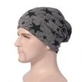 thumbnail image 6 of SPRING PARK Fashion Stars Printed Women Men Cycling Cotton Sports Beanie Cap Chemo Baggy Hat, 6 of 6