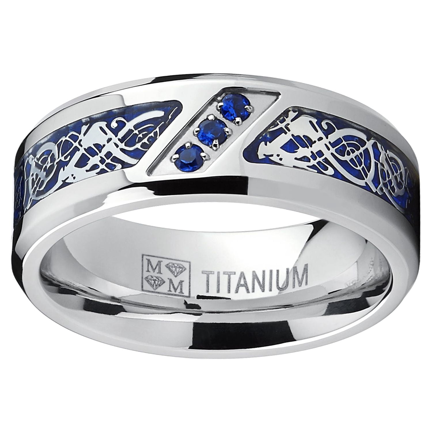 Bagues De Mariage En Acier Inoxydable Et Zirconium Cubique Scintillant - Neuf Avec étiquettes