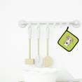thumbnail image 3 of Checkerboard Lime Green Borzoi Pair of Pot Holders, 3 of 3