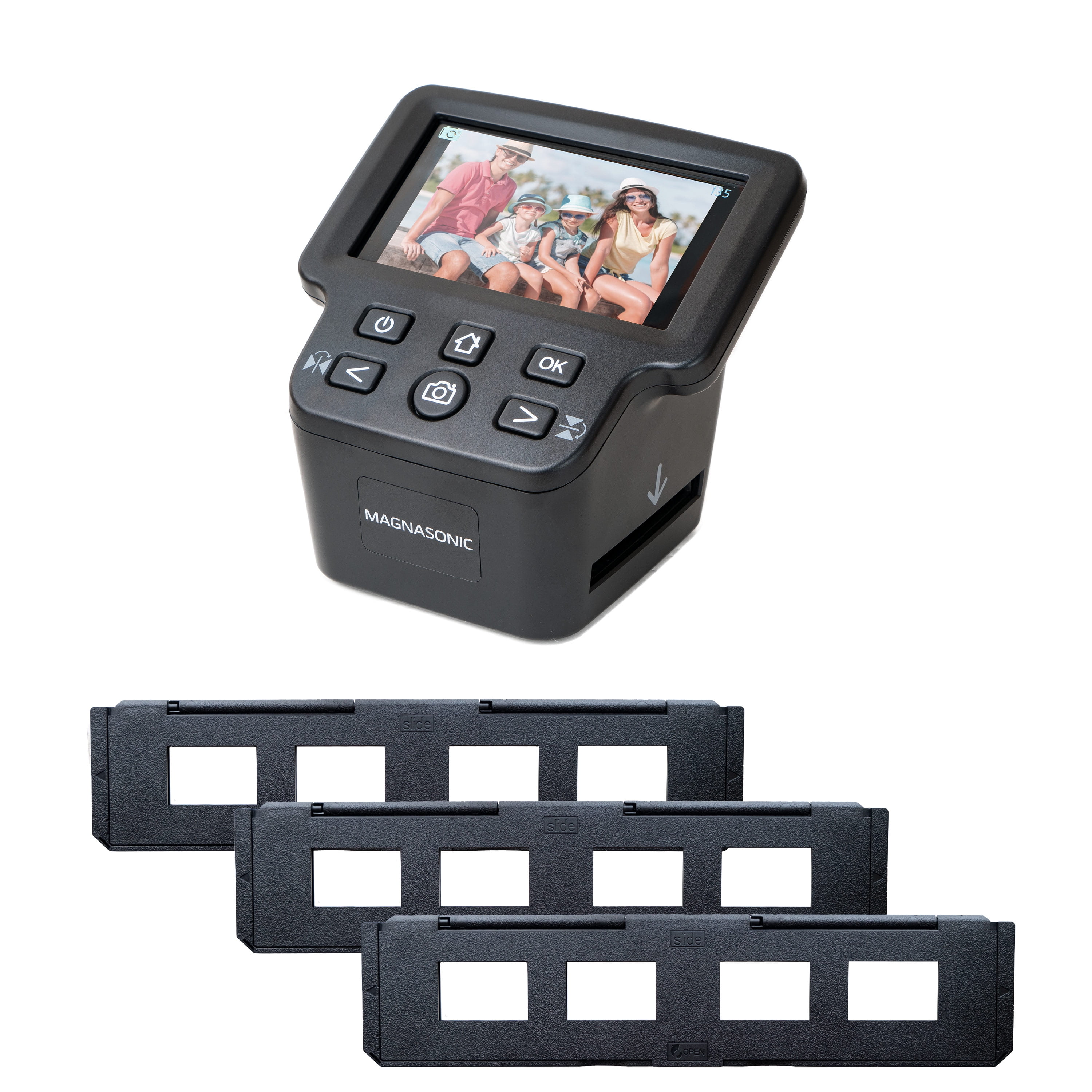 Film Scanner KKmoon Mini Digital Film Scanner Converts 126KPK/135/110/Super 8 Films Slides Negatives to 22M Digital Photos 2.4inch LCD Screen 128MB Built-in Memory 