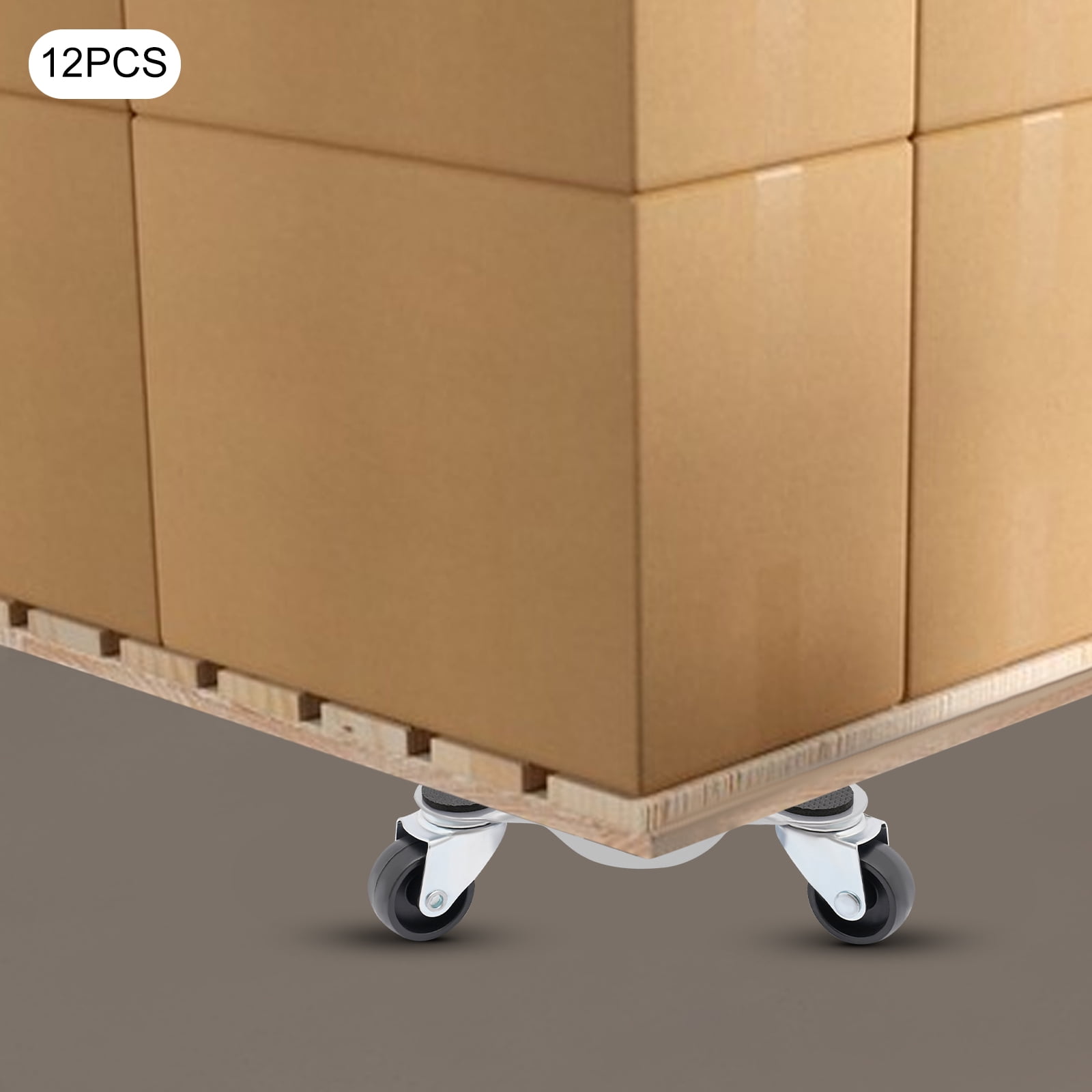 Heavy-Duty Rolling Furniture Dolly with 360° Rotatable Wheels, 661 lbs Capacity, Smooth Surface and Pre-Drilled Hole for Easy Furniture Moving