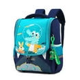 thumbnail image 1 of Bolsa de dibujos animados con correas de hombro para masajes y pérdida de peso, segura e impermeable, para niños, para actividades al aire libre, escuela, hogar, viajes, dinosaurio azul cian, 1 of 7