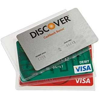 Protege Carte De Credit Social Security Card Protector Id Card Holder  6-Pack Card Protectors - Clear Sleeves For Social Security, Medicare &  License Cards (3.8x2.32in) Credit Card Holder Card Sleeve Plastic Card