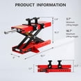 thumbnail image 2 of Garvee Motorcycle Scissor Lift Jack, Scissor Jack with Saddle & Safety Pin, 1100 LBS Capacity Motor-Cycle Lift for ATVs, Dirt Bikes, 2 of 6