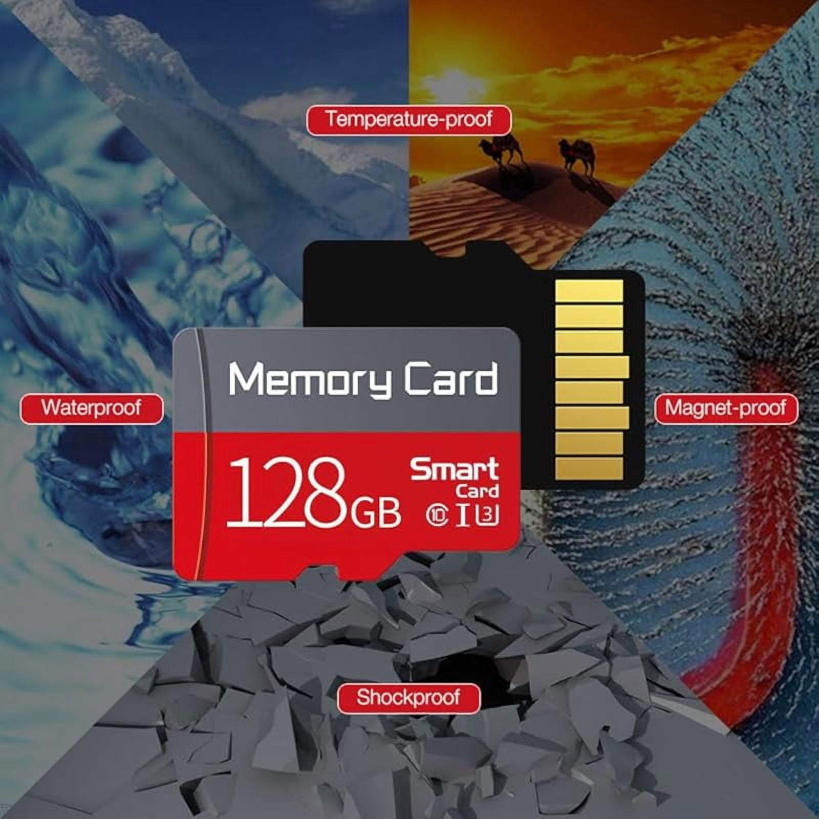 1 Pack TF Card 128GB with Adapter, High Speed Memory Card, UHS-I C10 A1 Memory TF Card for Tablet/Mobile Phone/Camera/Car Audio/Game Console (128GB)