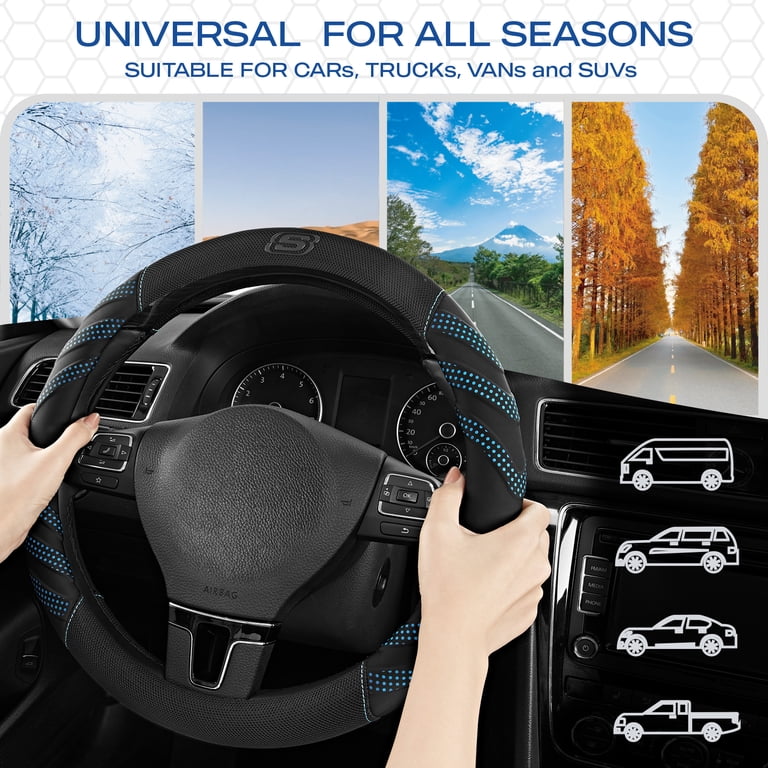 Gel Infused Steering Wheel Cover, Universal Fit photo 8