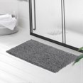 thumbnail image 5 of Microfiber Bath Mat, Bathroom Rug Length 50 x 80 cm, Toilet Rug, Soft, Non-Slip, DARK GRAY, 5 of 5