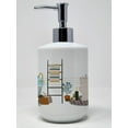 thumbnail image 2 of Longhair Blue and Tan Dachshund Ceramic Soap Dispenser, 2 of 4