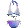 thumbnail image 6 of SKQIT Women Swimsuit Bikini Sets Triangle Cheeky Gradient Color Two Piece Bathing Suit, 6 of 7