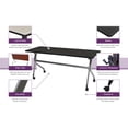 thumbnail image 5 of Regency Kobe 48" x 24" Mobile Training Table- Ash Grey, 5 of 5