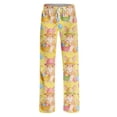 thumbnail image 4 of Fgvctg Womens Easter Pajamas Cute Sleepwear Wide Leg Pajama Bunny Graphic High Waisted Pj Pant Lightweight Easter Eggs Spring Drawstring Lounge Pants with Pockets Yellow S, 4 of 6
