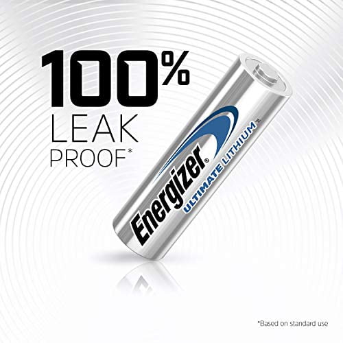 Energizer Ultimate Lithium AA Batteries - Long Lasting, High-Tech Devices - 4 Pack