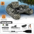 thumbnail image 2 of Professional Grade Inflatable Fishing Float Tube 350lbs Limit, Comes with Essential Accessories Including Rod Holder, Fish Ruler, Pump and Multiple Storage Options, Black, 2 of 6