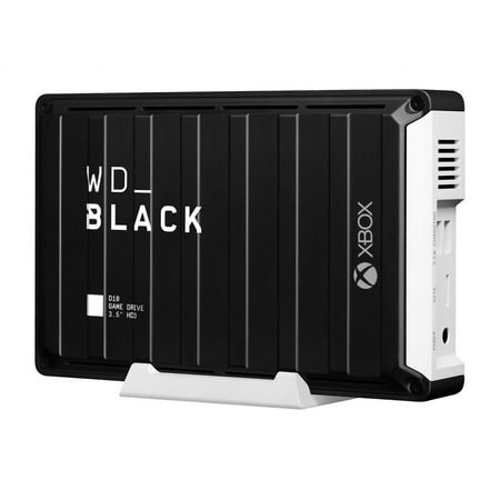 WD - BLACK D10 Game Drive for Xbox 12TB External USB 3.2 Gen 1 Portable Hard Drive - Black