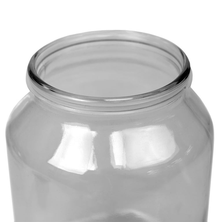 Home Basics Glass Cookie Jar with Metal Top 