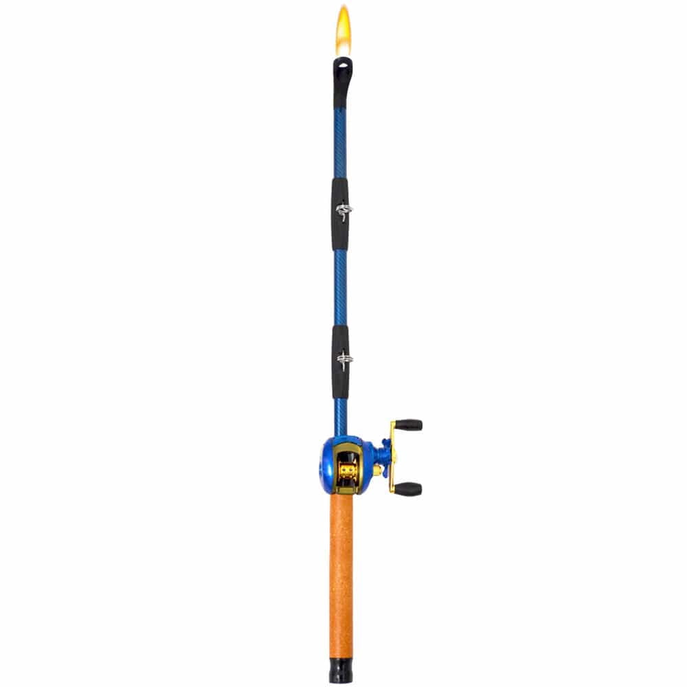 bass pro shop fishing pole lighter G.E.I.® Bait Cast Fishing Pole BBQ Grill Lighter – Multipurpose, Refillable  Lighter