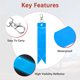 thumbnail image 5 of Pendientes Reflectores de Seguridad Uxcell [8PCS] - Llavero Reflectante de Seguridad con Clips para Mochila [Azul Lago-5.9IN/15CM], 5 of 7
