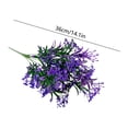 thumbnail image 2 of Artificial Plastic Flowers, Faux Greenery Small Bouquet, Lifelike Durable Fake Gypsophila for Home Vase, Wedding Centerpiece & Party Table Mantel Spring Decor, 14.1in, Purple, 2 of 6