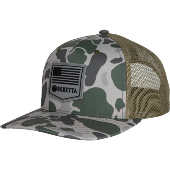 Beretta Cap Pm Trucker R 112 - Rubber Patch Green Duck Camo