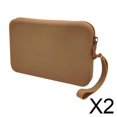 thumbnail image 1 of 2xBolsa De Almacenamiento De Cosméticos De Silicona Bolsa De Almacenamiento De Silicona Para Viajes De Oficina Marrón Oscuro, 1 of 8