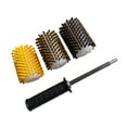 thumbnail image 3 of DYNWAVECA Ski Brush Kit Maintenance Easy to Handle Efficient Practical Portable Snowboard ing Brush Set with Axle Handle 10cm, 3 of 10