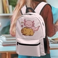 thumbnail image 5 of Psesaysky Axolotl Capybara Hearts Backpack Supplies Elementary School Bag for Teen Boys and Girls 17 Inch Large Capacity Book Bag for Travel, Hiking Rucksack, 5 of 7