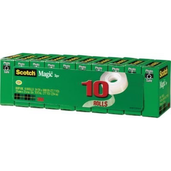 Scotch 810 Magic Tape Refill 10 Pk