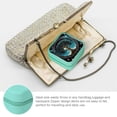 thumbnail image 3 of Autua Moon Stars Mother's Day Gifts Jewelry Box PU Leather Necklace Ring Earring Organizer Travel Case Compact Size Green, 3 of 5