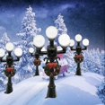 thumbnail image 5 of Lámpara de calle de Navidad en miniatura Poste de banco de parque Mini farola Afortunado Sencillez, 5 of 5
