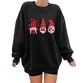 thumbnail image 1 of Birdeem Mode Femmes Imprimé Col Rond Chandail à Enfiler Hauts Manches Longues Blouse Confortable Chandail, 1 of 4