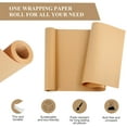 thumbnail image 3 of Rollo de papel kraft PONGHEI marrón de 76 cm x 30 m para envolver regalos, 3 of 7