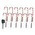 thumbnail image 3 of DOLITY Candy Cane Lights Decor Ground Insert Christmas Solar LED for Driveway 12 Lights, 3 of 6